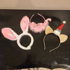 Girls Costume Headbands ~ Bundle of 3
